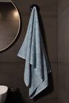 Buy_Houmn_Blue 100% Cotton Terry Woven Towel_Online_at_Aza_Fashions