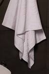Shop_Houmn_White 100% Cotton Terry Woven Towel_Online_at_Aza_Fashions