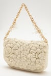 Buy_Doux Amour_Ivory Japanese Bugle Beads Coco Double Rose Hand Embroidered Bag _at_Aza_Fashions