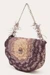 Buy_Doux Amour_Purple Beads Coco Sling Bag _at_Aza_Fashions
