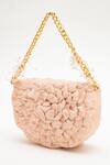 Buy_Doux Amour_Pink Beads, Embroidery Coco Hand Sling Bag _at_Aza_Fashions