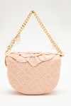 Shop_Doux Amour_Pink Beads, Embroidery Coco Hand Sling Bag _at_Aza_Fashions