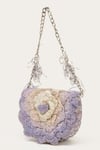Buy_Doux Amour_Purple Beads Floral Bugle Hand Embroidered Bag _at_Aza_Fashions