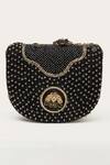 Buy_Doux Amour_Black Embellished Callie Bead Sling Bag _at_Aza_Fashions