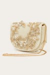 Buy_Doux Amour_Ivory Embellished Callie Crystal Sling Bag _at_Aza_Fashions