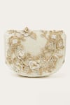 Doux Amour_Ivory Embellished Callie Crystal Sling Bag _Online_at_Aza_Fashions