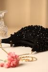 Swabhimann_Black Crystals Embellished Bag _Online_at_Aza_Fashions