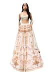 Shop_Falguni Shane Peacock_Asteria Printed Lehenga Set _at_Aza_Fashions