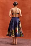 Shop_Kalista_Ivory Shirt Viscose Organza Print Gardenia Collar Melinda Bloom Skirt Set