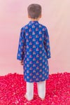 Shop_Chotibuti_Blue Chanderi Print Bloom Kurta With Pyjama_at_Aza_Fashions