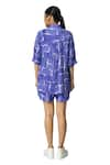 Buy_KLAD_Purple Crepe Print Brick Collared Neck Abstract Shirt _Online_at_Aza_Fashions