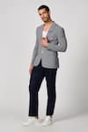 Shop_S&N by Shantnu Nikhil_Grey Cotton Cricket Hallmark Embroidered Jacket _Online_at_Aza_Fashions