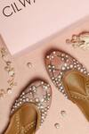 Shop_Cilwana Studio_Pink Embroidered Pearl And Sequin Juttis _at_Aza_Fashions