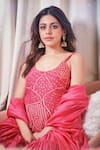 Buy_PUNIT BALANA_Pink Chanderi Silk Embroidered Resham The Noor Kurta Gharara Set 