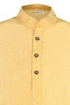 Rang by Lespetits_Yellow Modal Embellished Gota Kurta With Pyjama  _Online_at_Aza_Fashions