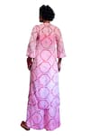 Buy_Amrood_Pink Malai Satin Floral Jaal Round Pattern Kurta  