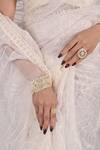 Buy_SHLOK JEWELS_White Stone Embellished Bangles - Set Of 2_at_Aza_Fashions