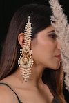 Buy_SHLOK JEWELS_White Stone Embellished Chandbalis_at_Aza_Fashions