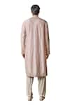 Buy_Tarun Tahiliani_Pink Silk Embroidery Geometric Floral Kurta With Salwar 