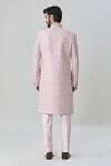 Shop Arihant Rai Sinha Pink Silk Embroidery Flower Vine Sherwani With Churidar at Aza Fashions Shop_Arihant Rai Sinha_Pink Silk Embroidery Flower Vine Sherwani With Churidar _at_Aza_Fashions