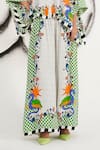 Verb by Pallavi Singhee_White Double Georgette Printed Ecelectic Flared Pyjama Pant _Online_at_Aza_Fashions