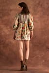 Shop_Verb by Pallavi Singhee_Multi Color Cotton Printed Floral Schiffli Shorts _at_Aza_Fashions