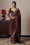 Buy_Irrau by Samir Mantri_Multi Color Georgette Printed Floral Panchali Saree _at_Aza_Fashions