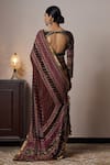 Irrau by Samir Mantri_Multi Color Georgette Printed Floral Panchali Saree _Online_at_Aza_Fashions