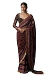 Buy Multi Color Georgette Printed Floral Panchali Saree With Blouse For ...