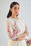 Buy_ta’assur_White Mul Chanderi Print Bloom Garden Pintucked Anarkali Pant Set _Online_at_Aza_Fashions