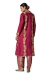 Buy_Payal Pratap_Fuchsia Angarkha Matka Silk Embroidered Akilah Kurta With Salwar  _Online_at_Aza_Fashions