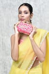 Buy_THE TAN CLAN_Pink Embroidery Baiza Zardozi Clutch 