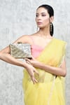 THE TAN CLAN_Gold Embellished Eira Clutch _at_Aza_Fashions