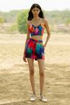 Buy_Raasa_Multi Modal Print Blast Sweetheart Neck Crop Top  _at_Aza_Fashions