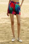 Shop_Raasa_Multi Modal Print Blast Shorts 