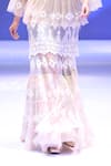 Rina Dhaka_Silver Net Embellished Floral Lace Keyhole Schiffli Skirt And Blouse Set_Online_at_Aza_Fashions