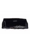 Buy_JASBIR GILL_Black Sequin Metallic Stud Embellished Box Clutch_Online_at_Aza_Fashions