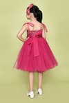 Shop_Samyukta Singhania_Pink Cotton, Net Sequins, Pearls Barbie Dress _at_Aza_Fashions