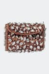 Buy_Gin & Tonic_Brown Embellished Jewel Bag _at_Aza_Fashions