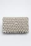 Shop_Nayaab by Sonia_Silver Crystal Mini Kasse Midnight Sparkle Clutch _Online_at_Aza_Fashions