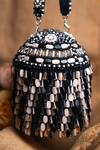 Buy_Nayaab by Sonia_Cream Bead Serenity Overload Embellished Potli Bag _Online_at_Aza_Fashions