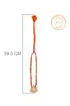 Shop_Neeta Boochra_Orange Pearl Ghungroo Fusion Carved Pendant Carnelian Necklace _Online_at_Aza_Fashions