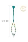 Buy_Neeta Boochra_Blue Turquoise Beads Horseshoe Harmony Pendant Necklace _Online_at_Aza_Fashions