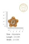 Buy_Neeta Boochra_Gold Plated Kundan Floral Studded Ring _Online_at_Aza_Fashions