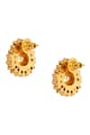 Neeta Boochra_Gold Plated Moissanite Polki Maharaja Swarna Embellished Studs _at_Aza_Fashions