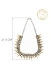 Buy_Neeta Boochra_Gold Plated Crystal Embellished Necklace _Online_at_Aza_Fashions