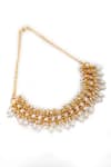 Shop_Neeta Boochra_Gold Plated Pearl Pearlescent Elegance Choker _Online_at_Aza_Fashions