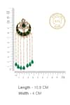 Buy_Neeta Boochra_Green Onyx Pearl Embellished Studs _Online_at_Aza_Fashions