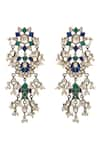 Neeta Boochra_Blue Stone Rainbow Reef Fish Earrings _Online_at_Aza_Fashions