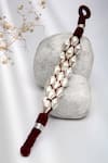 Shop_Neeta Boochra_Silver Plated Wax Beads Sonic Melody Dholki Bracelet _at_Aza_Fashions